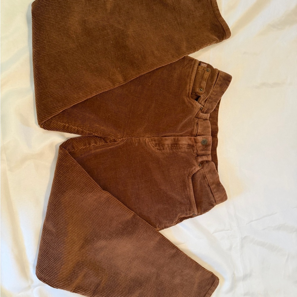 Vintage Lauren Ralph Lauren Women's Brown Corduroy Pants - Picture 10 of 16